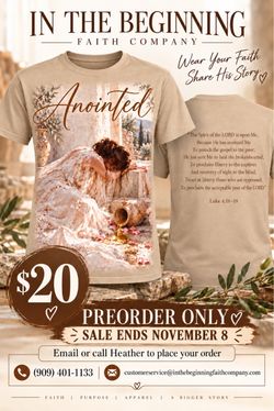 Anointed Christian women’s tshirt