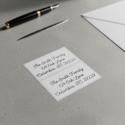 Custom handwritten style address labels