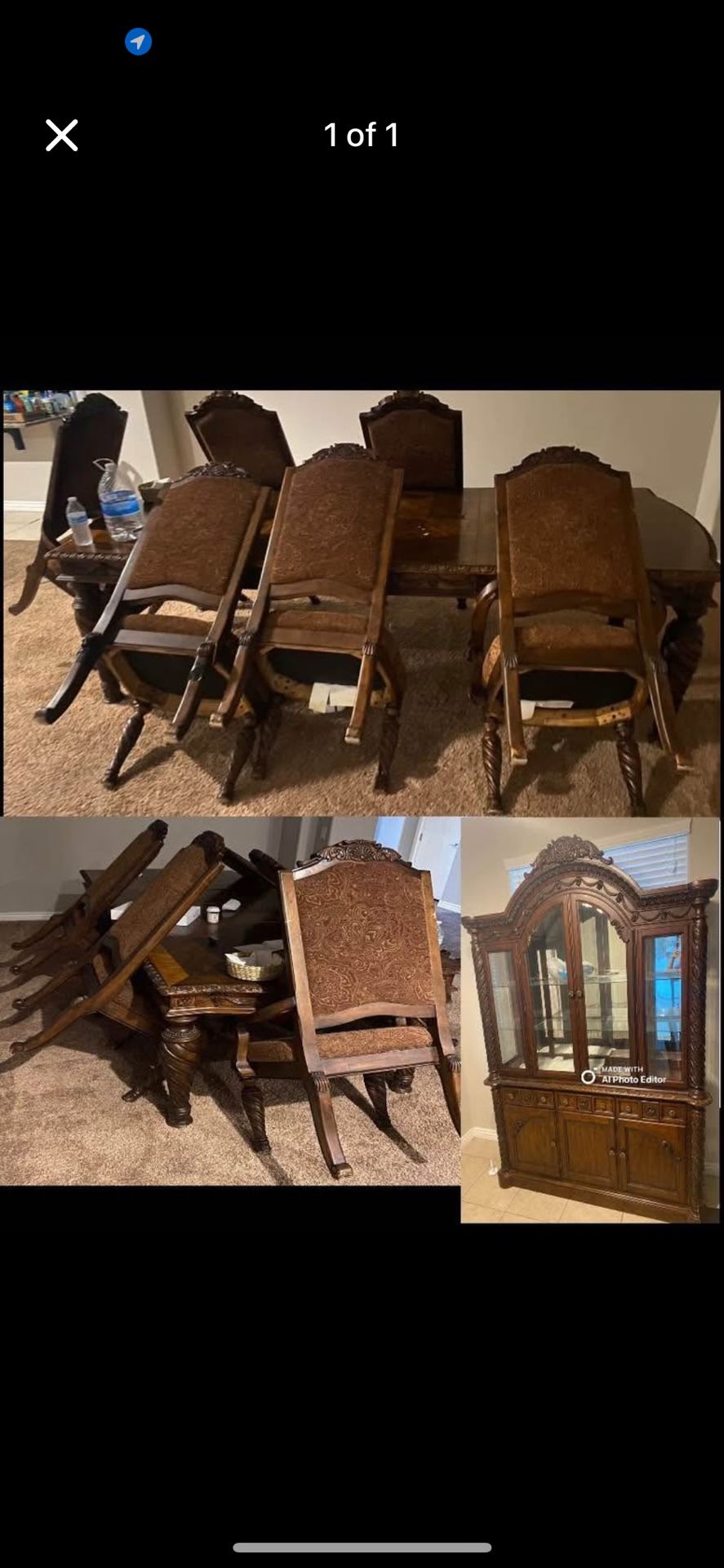 Dining Table With Hutch