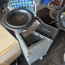 12” Subwoofer With Rockford 750-1D Amp