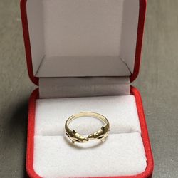 Dolphins 14k gold ring