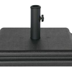 Heavy Duty Square 40 Ibs Weighted Umbrellas Base. Effortlessly Support Large Umbrellas.