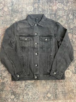 CH Denim Leather Embroidered Jacket Black NWT
