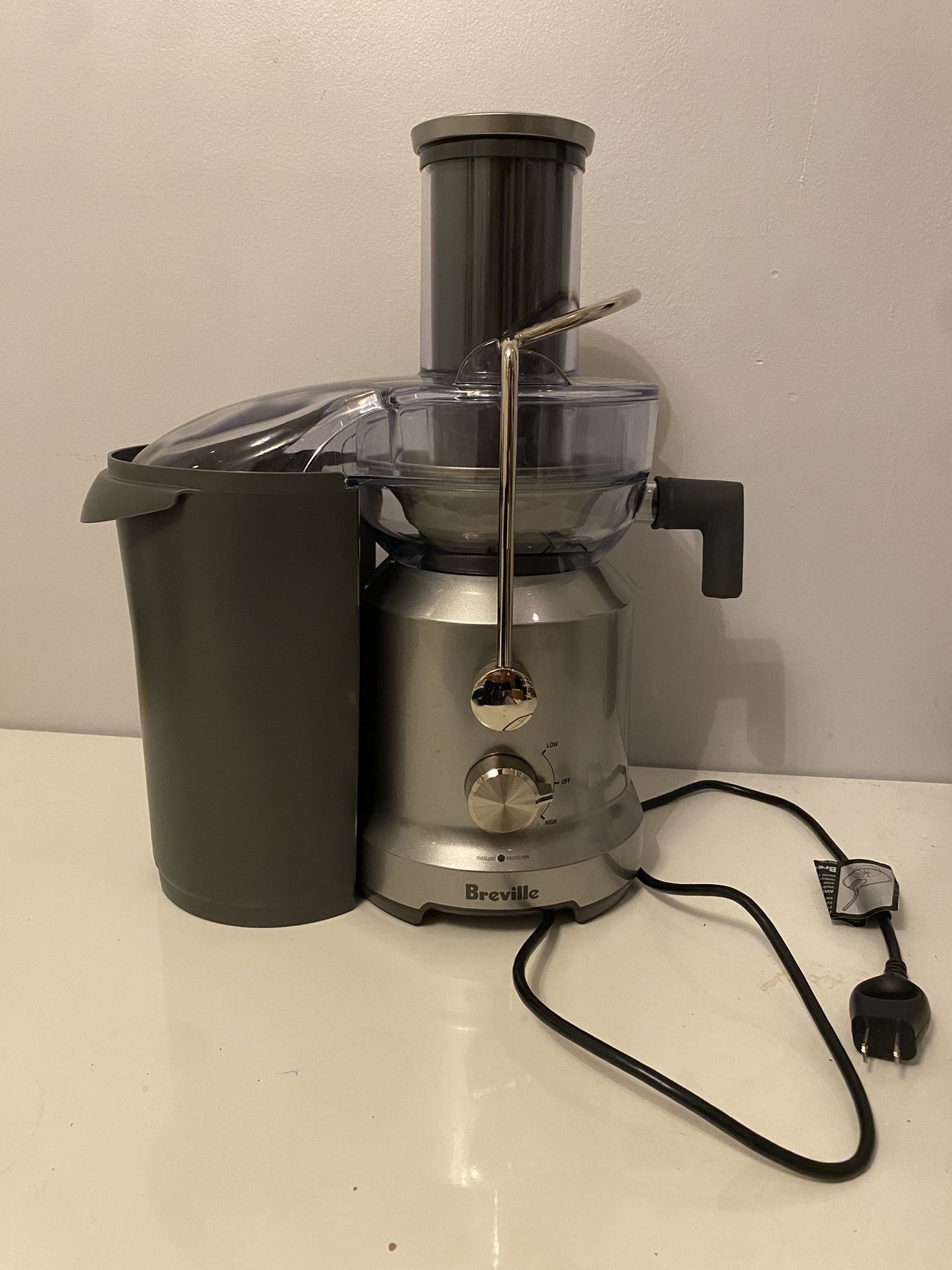 Breville Juice Fountain Cold Juicer, Silver, BJE430SIL