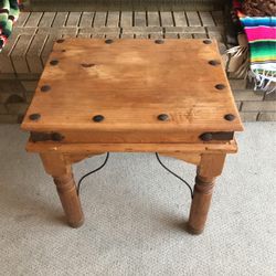 Wood End Table
