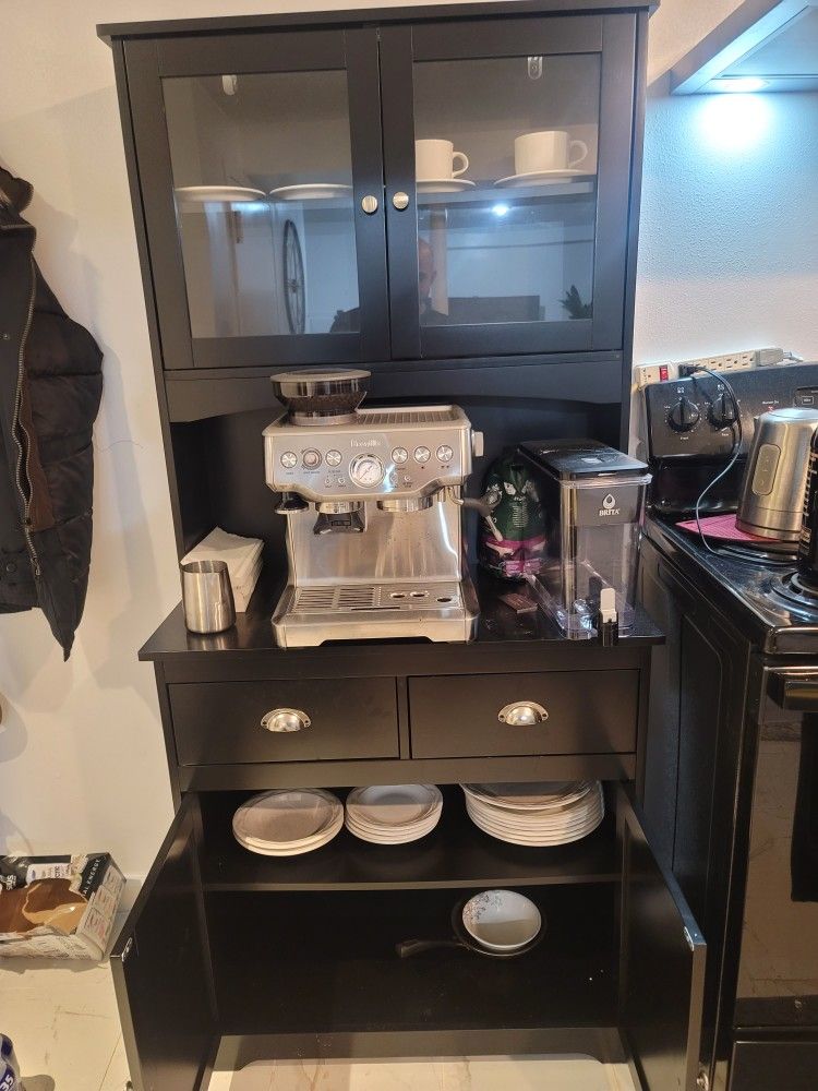 Black/kitchen Cabinet. $200 Or Best Offer