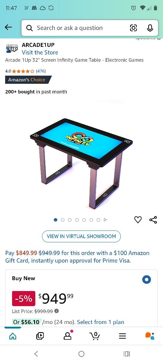Infinity Game Table