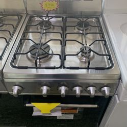 20” Gas Stainless Steel Stove- Take It For Zero Down Pay In 3 Months With No Interest