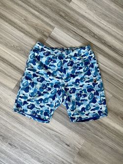 Bape abc Blue Camo Beach Shorts