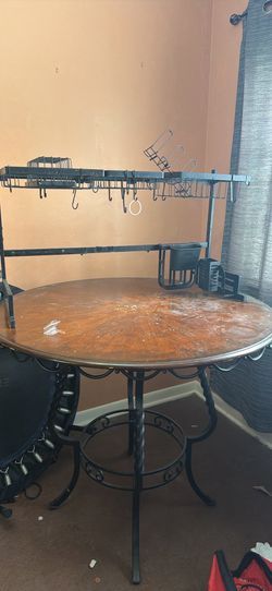 Dining table and chairs