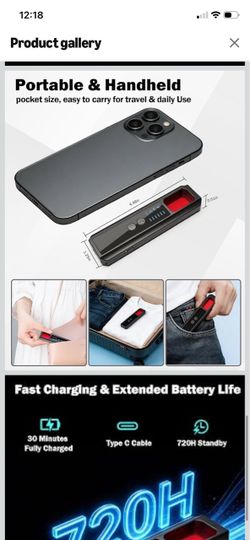 Hidden Camera Detectors, 7-in-1 Anti Spy Camera Finder, Bug Detector for RF Signal, WiFi Scanner, GPS Tracker, Listening Device, Portable Privacy Prot