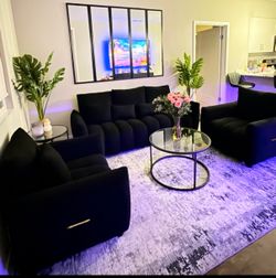 Black Couches Like New