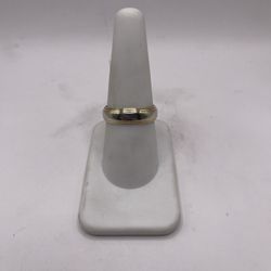 14kt Dual-Tone Gold Engagement Style Band