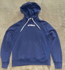 Off-White Skull Skeleton Blue Hoodie Medium (Retail $580, Rare)