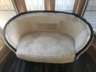 Hand made fully custom vintage fux elegant love seat