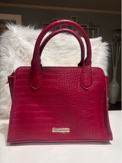 Betsey Johnson magenta satchel bag