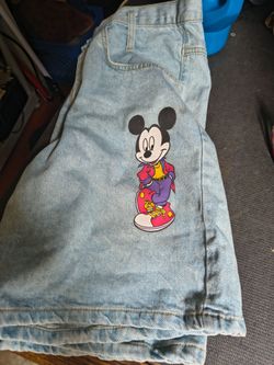 Vintage Mickey Mouse jean Shorts