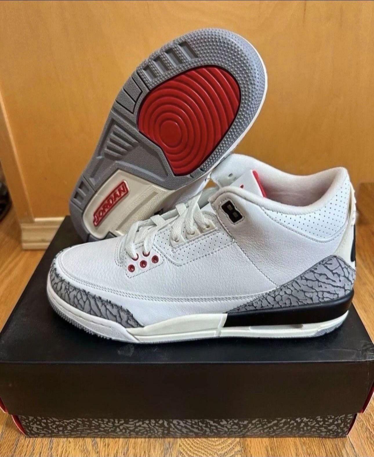 Nike Air Jordan 3 Retro White Cement Reimagined DM0967-100 Size 7y/8.5 Womens brand new