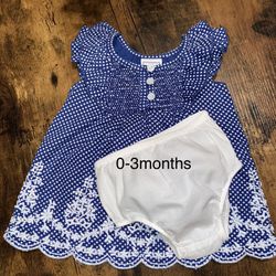 Baby Girl Dress With Diaper Cover 0-3M | Porterville