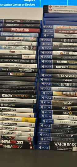 PS4 Games $10 EACH FIRM ON PRICE 
