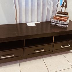 Black Wood TV Stand