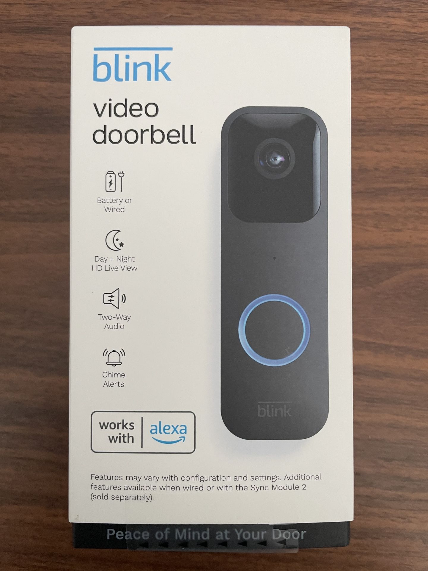 Blink Video Doorbell – Two-Way Audio, HD 1080p, Alexa & Fire TV Compatible, New