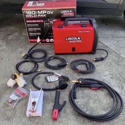 Lincoln Electric 180 Amp Weld-Pak 180i Multi-Process Stick/MIG/Flux-Core/TIG, 120V or 230V Aluminum