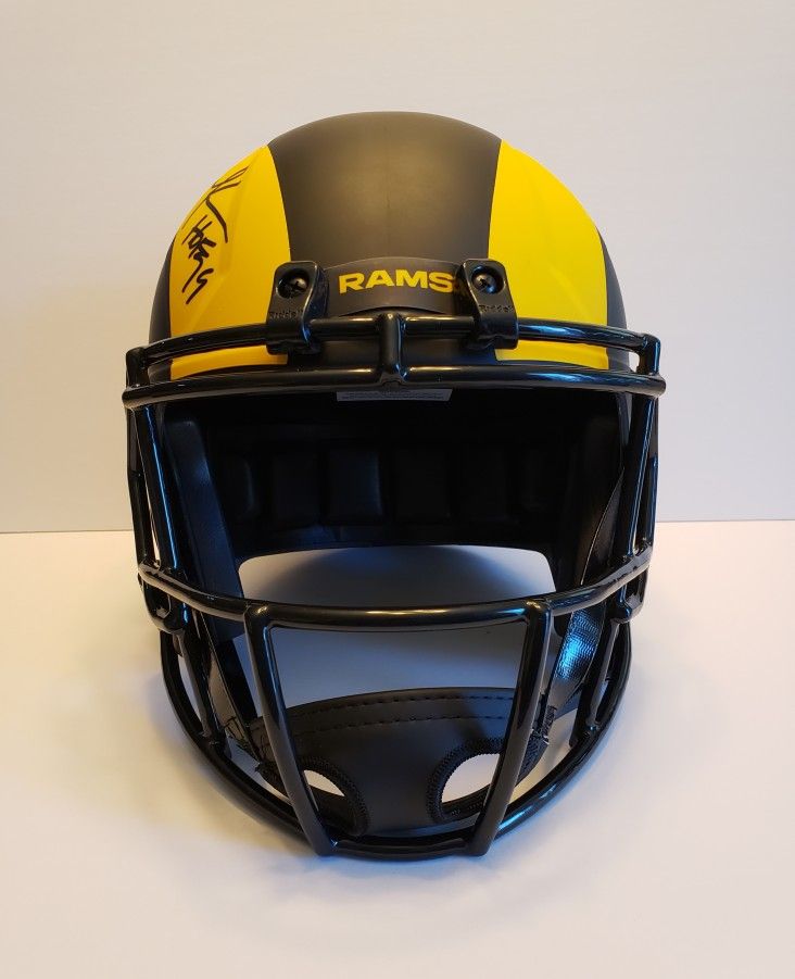 LA Rams Eric Dickerson Signed Eclipse Speed Helmet w/ Rookie Card