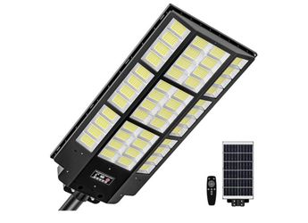 15000 W Waterproof Solar Security Floodlight, with Motion Sensor and Remote Control