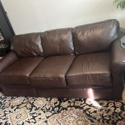 Leather lazy boy sofa