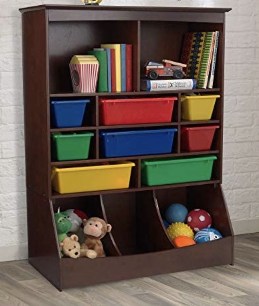 Kid Craft Wooden Wall Storage Unit 