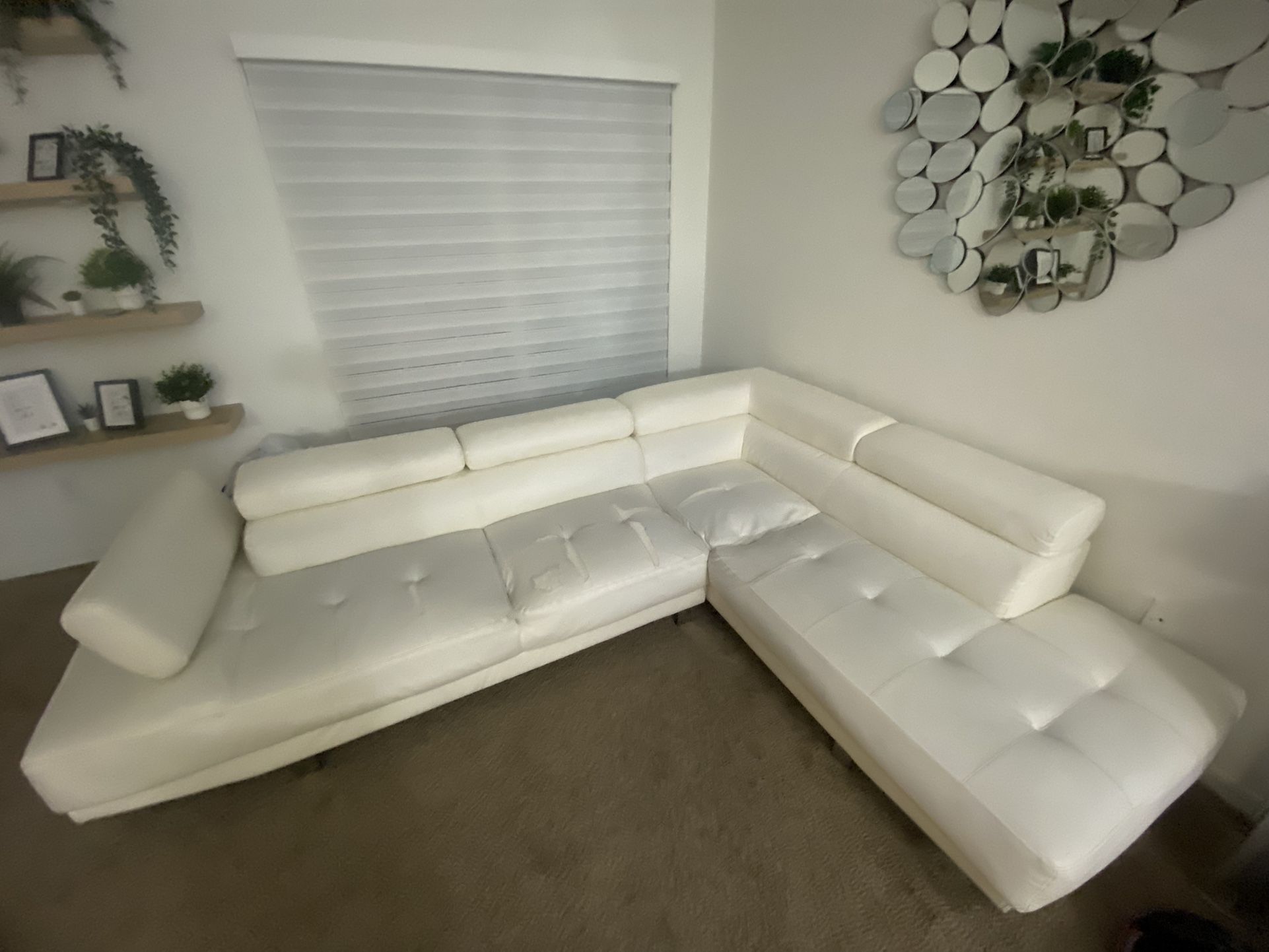 White Couch. Living Room Couch. White Sofa