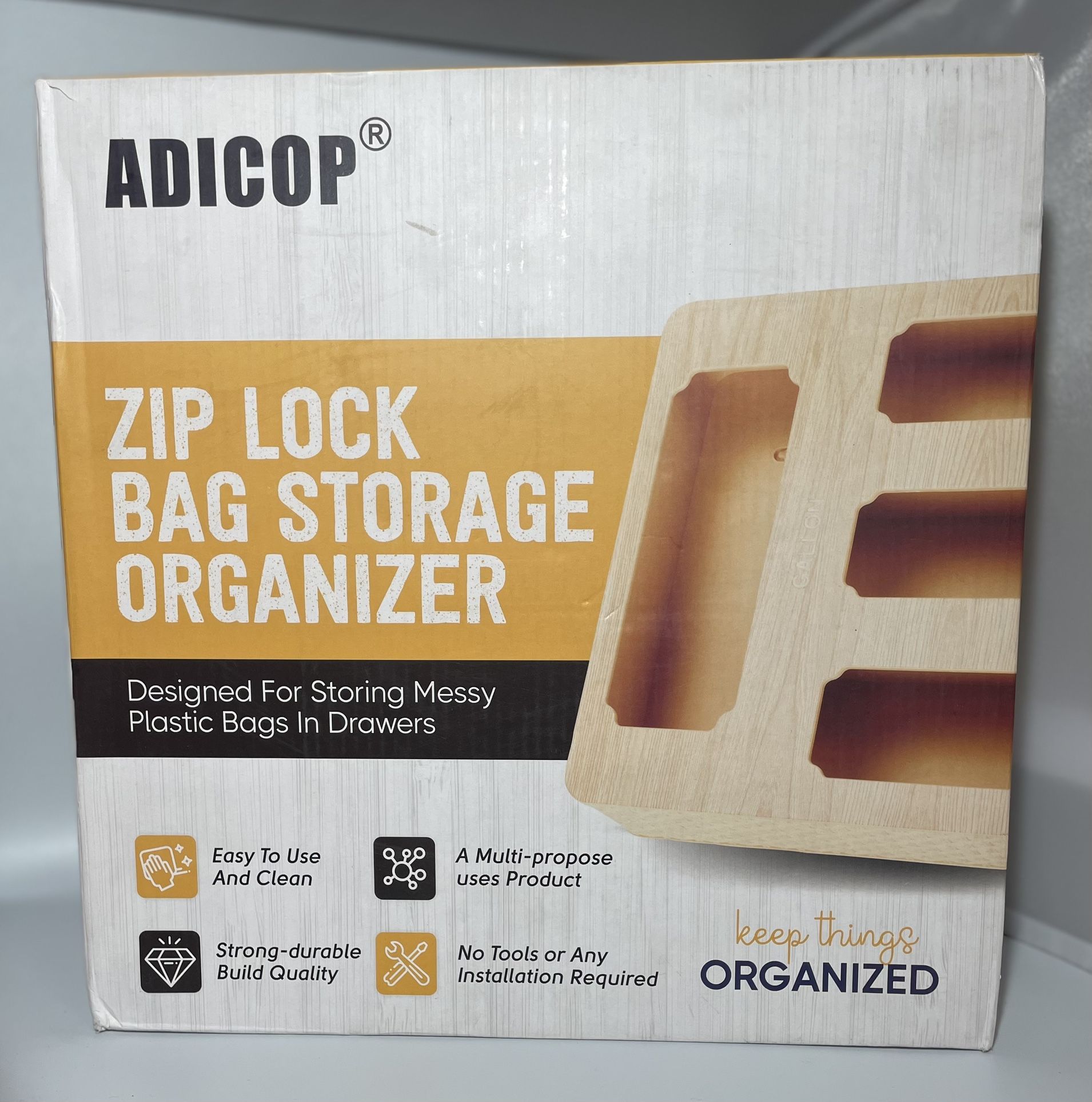 Sandwich Bag Organizer, Kitchen Organizer, Plastic Bag Storage