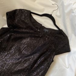 Black Sequin Dress 