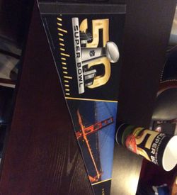 Super Bowl 50 Premium Collectible Pennant & Cup.