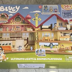 Bluey Ultimate Lights & Sounds Playhouse. NEW.   Toys kids play set
