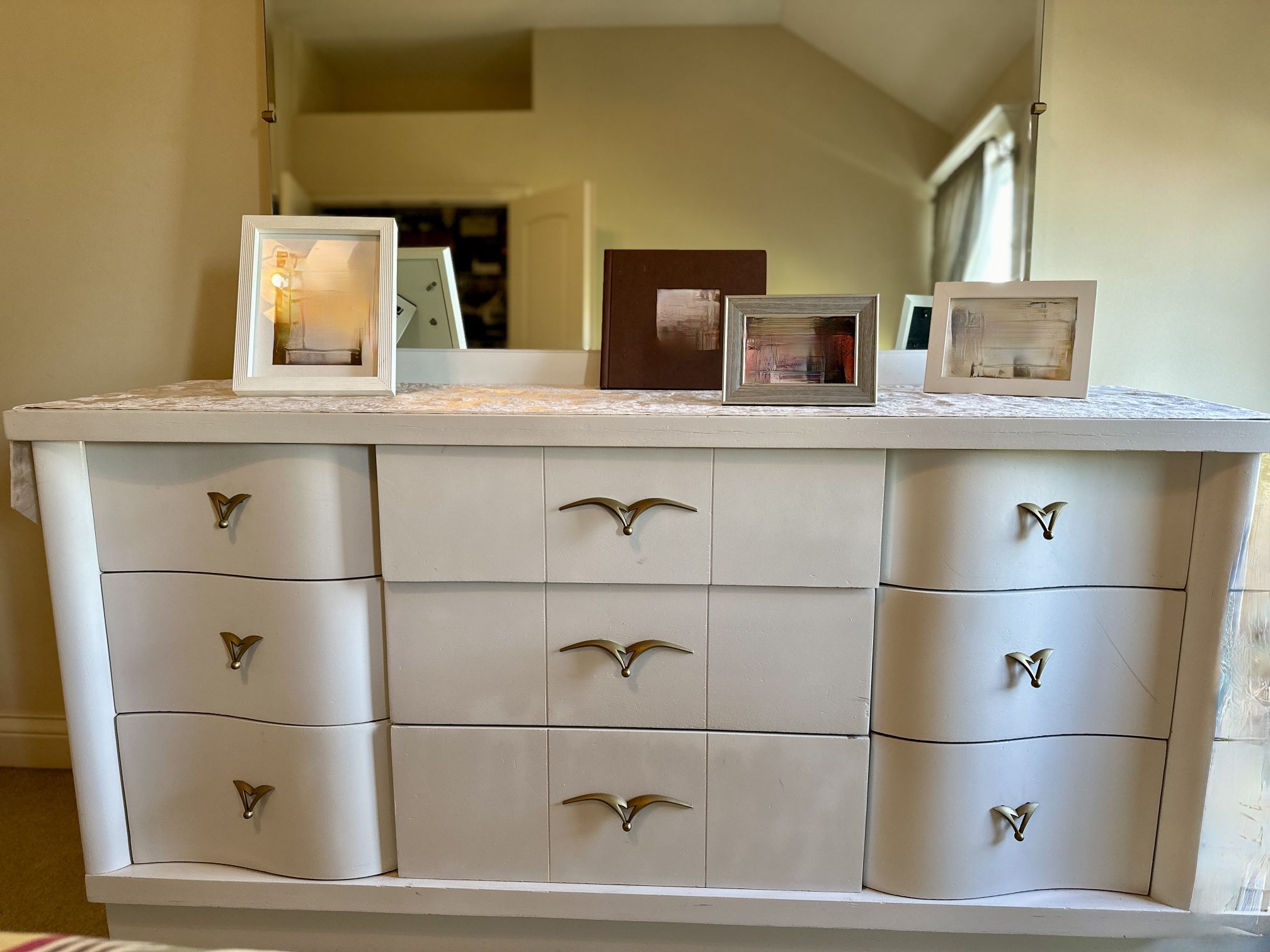 Solid Wood Dresser W/ Mirror