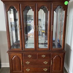 Thomasville Vintage Armoire Cabinet Dresser Storage Mirror 