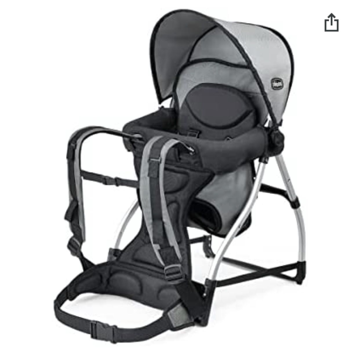 Chicco SmartSupport Backpack Carrier - Grey Hiking baby Carrier