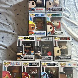DC funko pops