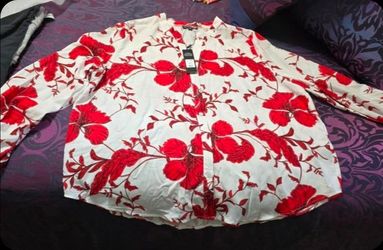 *Floral Emotions Top - White/Combo (2X) Fashion Nova New with Tags