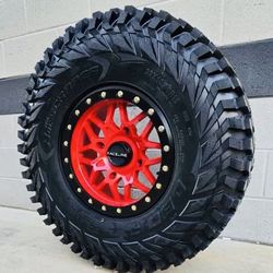 On Sale. 15” 4x156 Beadlock Wheels & OBOR 32x10-15 Tires For RZR & Kawasaki Utv SXS (We Finance)
