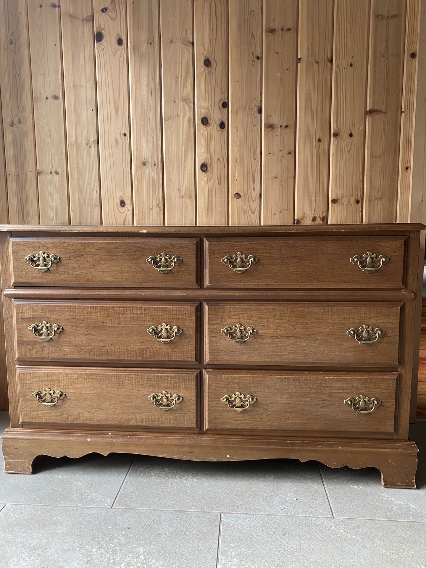 Vintage Wood Dresser