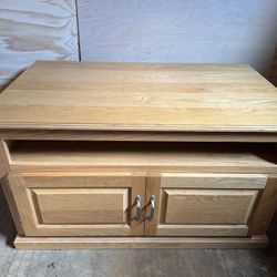 Oak TV Console