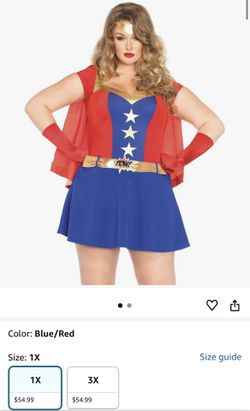 Leg Avenue Women's Plus-Size Comic Book Girl
