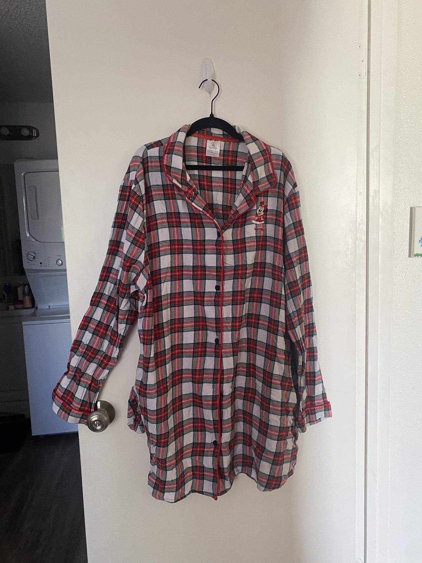 Minnie Mouse Christmas Theme Pajama Dress