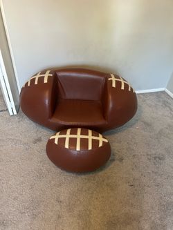 Acme All Star Football 2-Piece Chair and Ottoman Set