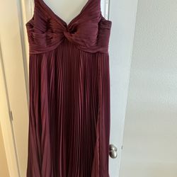 Red/ Wine Bridesmaid Dress