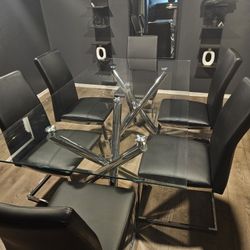 Glass Table And Chairs