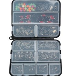 160 pcs Fishing Tackle Accessories Kit with Tackle Box